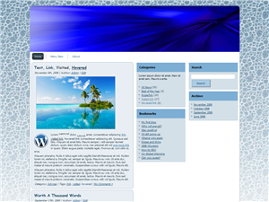 Blue Aqua WP Theme Edition 1
