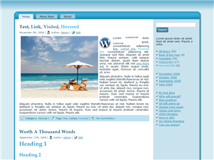 Blue Beach WP Theme