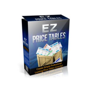 EZ Price Tables Plugin
