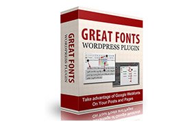 Great Fonts Wordpess Plugin