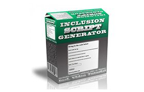 Inclusion Script Generator