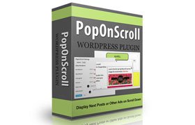 PopOnScroll WordPress Plugin