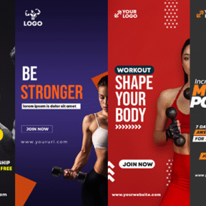 Fitness Vertical Ad Templates