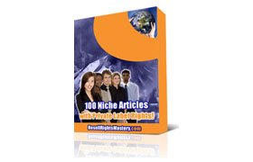 100 Niche Articles With PLR