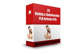 25 Dating and Relationships PLR Articles V15