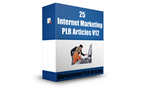25 Internet Marketing PLR Articles V12