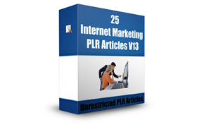 25 Internet Marketing PLR Articles V13