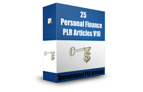 25 Personal Finance PLR Articles V10