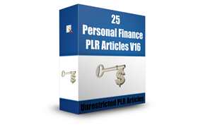 25 Personal Finance PLR Articles V16