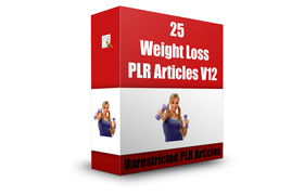 25 Weight Loss PLR Articles V12