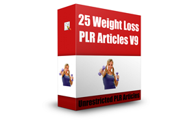 25 Weight Loss PLR Articles V9
