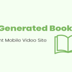 AI Generated Books Instant Mobile Video Site