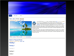 Blue Abstract WP Theme Edition 4