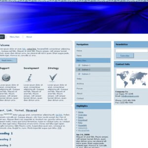 Blue Aqua HTML Template