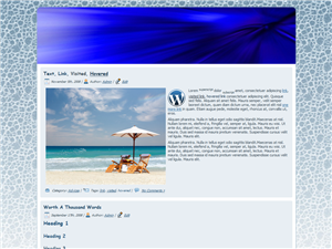 Blue Aqua WP Theme Edition 2