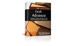 Cash Advance PLR Articles