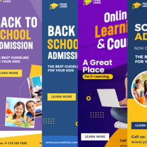 Education Vertical Ad Templates