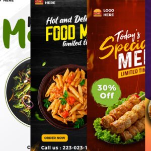 Food Vertical Ad Templates