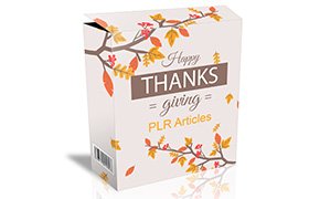 Happy Thanksgiving PLR Articles
