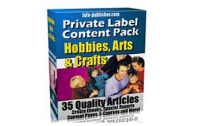 PLR Content Pack Hobbies and Crafts
