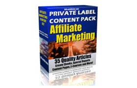 Private Label Content Pack Affiliate Marketing